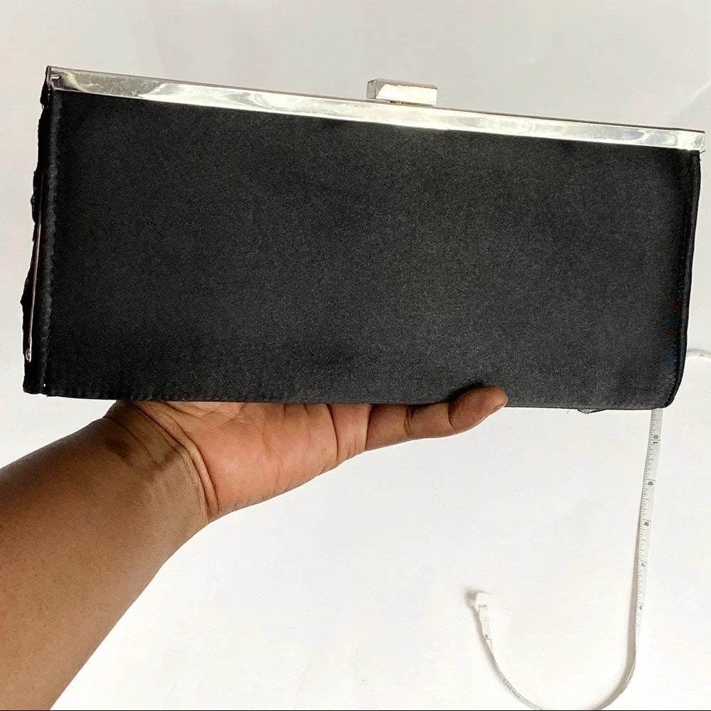 Lulu Townsend Black clutch Prom Wedding